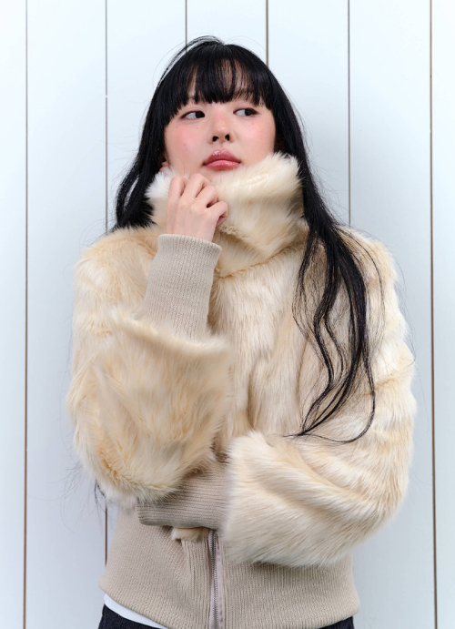 OBEL FUR JACKET / IVORY