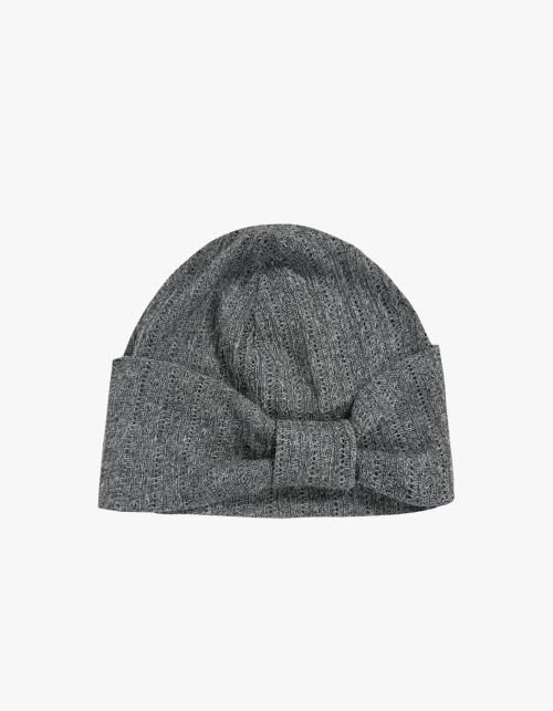 RIBBON KNIT BEANIE [MELANGE]