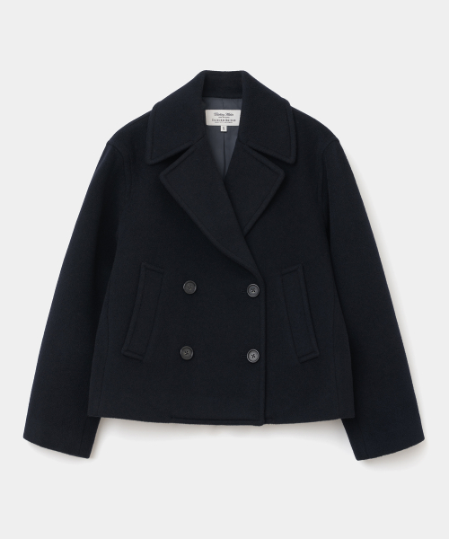 шерстяной pea пальто(womens) dark navy
