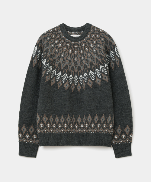nordic crewneck трикотаж угольный