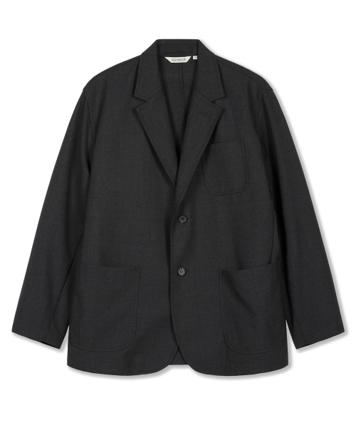 Повседневный шерстяной блейзер Woolithic DARK GREY