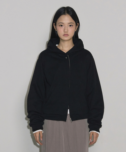 Худи на молнии regular, Black