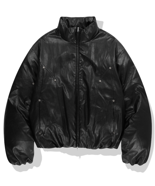 【NOT4NERD】 Panel Stud Puffer Jacket 낫포너드(NOT4NERD) Panel Stud Puffer Jacket - Black - 사이즈