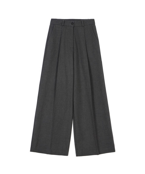 шерстяной Wide Slacks [серый]