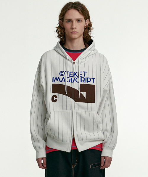 Litmemo Zip-Up Hoodie белый