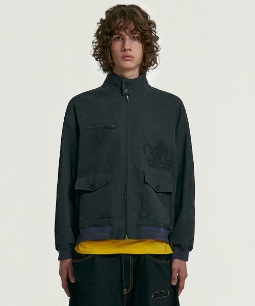 CCTT Canvas Blouson Jacket Charcoal