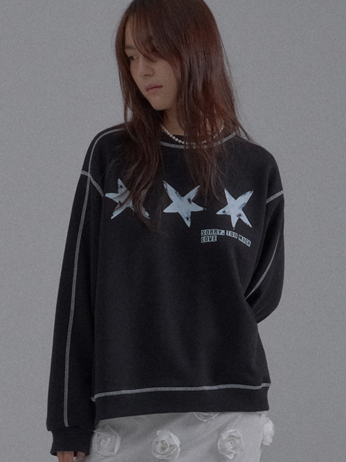 Never Lost Star Sweatshirt_Black