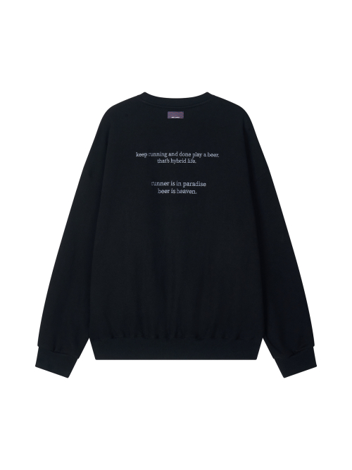 SLOGAN SWEATSHIRT [чёрный]