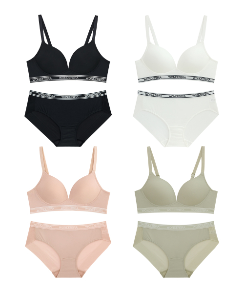 [4PACK] Спортивный комплект: бюстгальтер без косточек и трусы