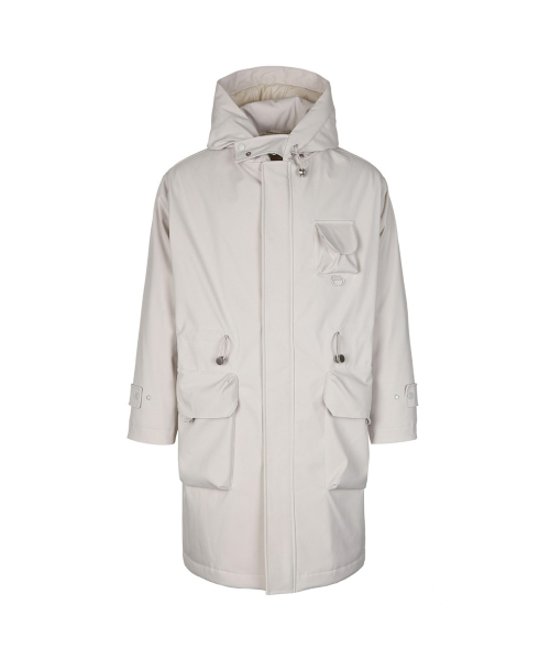 Multi Pocket Hoodie Coat (CREAM)