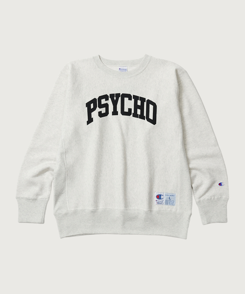 챔피온 X 언더커버 리버스위브 PSYCHO 스웨트셔츠 Oatmeal