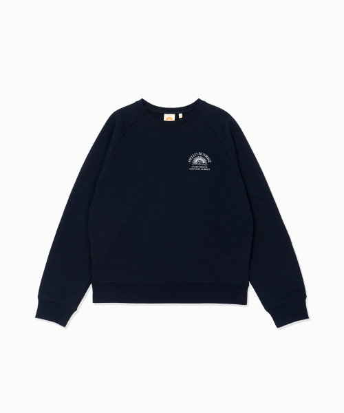 헬로 선라이즈 HS Logo Raglan Sweatshirt_Navy