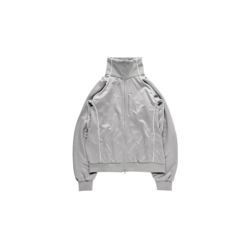 AAS LOGO TRACK ZIP UP JACKET CHACOAL