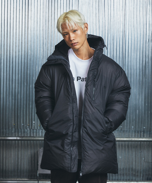 MULTI-ZIPUP DUCK DOWN LONG PADDED JACKET - CHARCOAL
