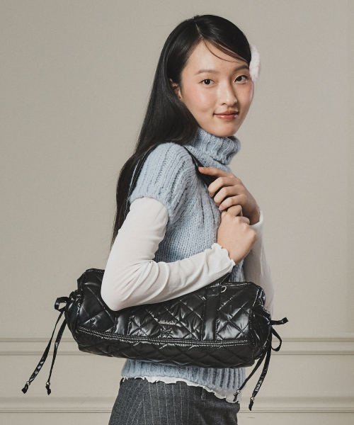 마스마룰즈() Tubby roll bag_Quilting Black 상품 이미지