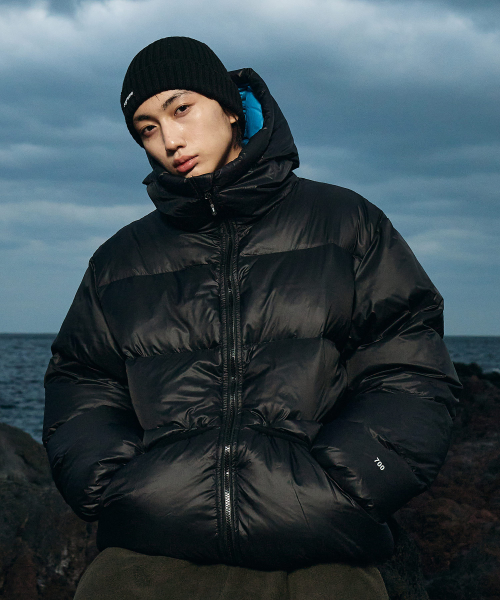 Плотный пуховик The Calm Bicolor MPJ111 [BLACK]