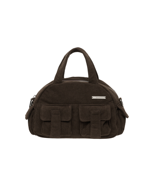 MINI BOWLING TOTE BAG BROWN