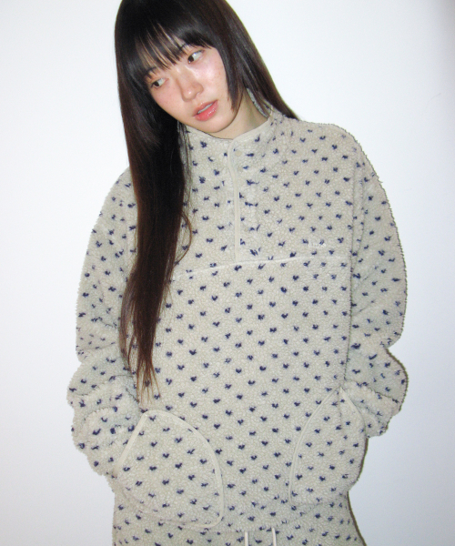아메스 월드와이드 FLEECE ANORAK BEIGE