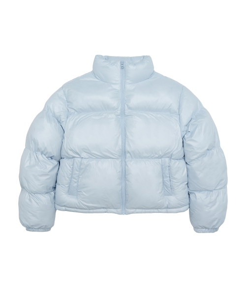 AMES CROP PUFFER PADDING BLUE