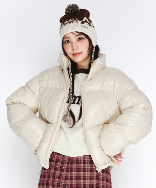 EARFLAP BEANIE BROWN