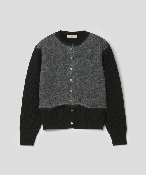OVERLAP CARDIGAN (BLACK)