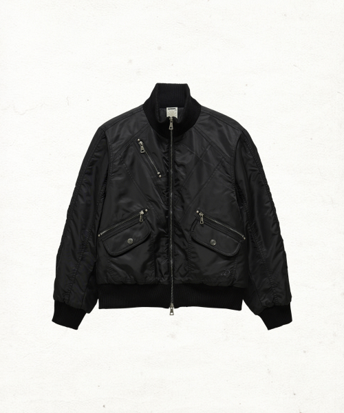 단델(DANDEL) DD cropped studded MA-1 jacket (KHAKI) - 사이즈