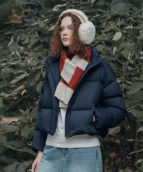 Cropped Puffer Padding Jumper_EEWJP112