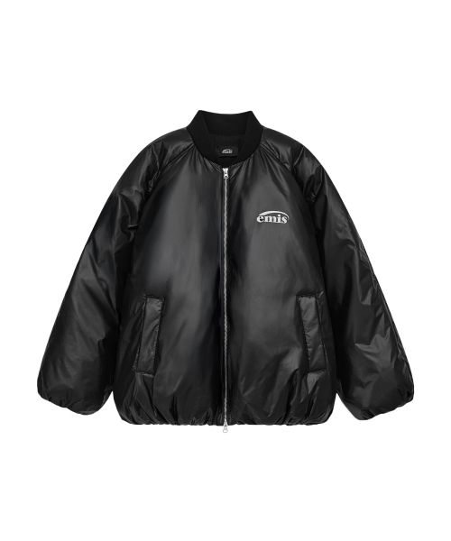 PADDED BOMBER JACKET-BLACK