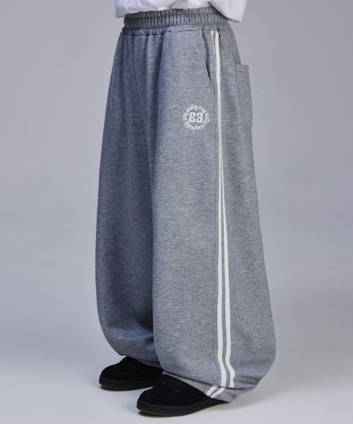 스켈리웩() 88 라인 기모 트레이닝 팬츠[그레이] 상품 이미지
