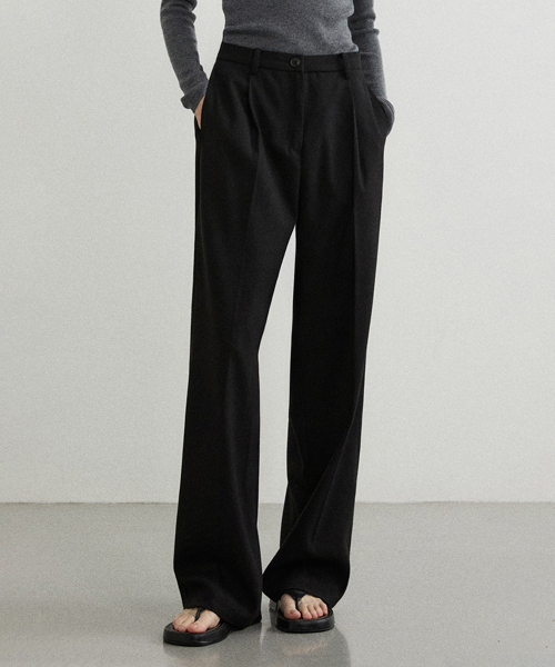 Брюки Soft Brushed Touch One Tuck - Black