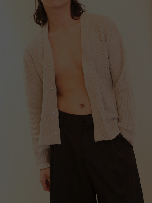 FOREST KNIT CARDIGAN_MOCHA BEIGE