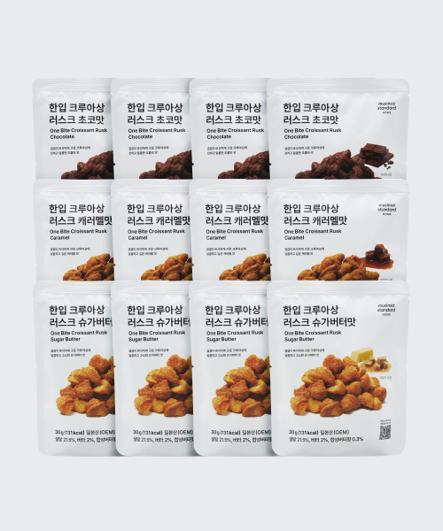 무신사 스탠다드 홈() 한입 크로와상 러스크 3종 12팩 [믹스팩] 상품 이미지