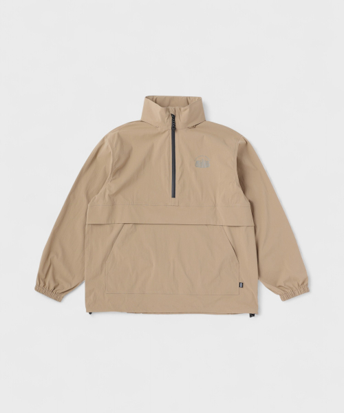 Нейлоновый анорак с капюшоном BROWN