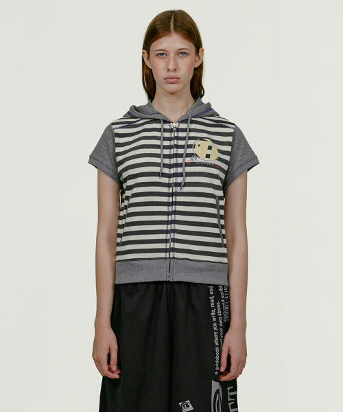 Slumber Kit Zip-Up Hoodie Melange Gray