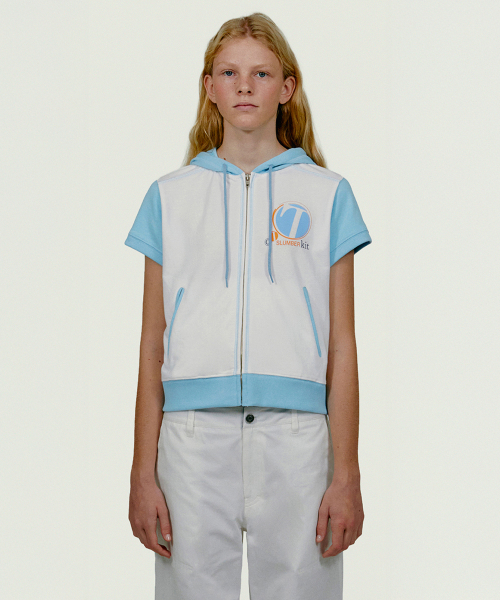 Slumber Kit Zip-Up Hoodie White
