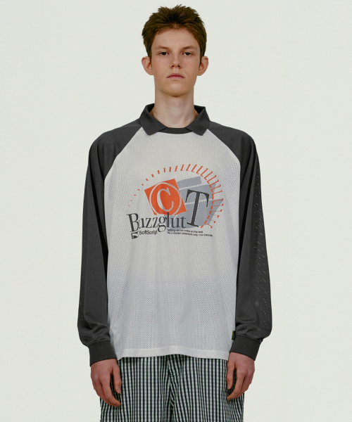 Buzzglut Mesh L/S Tee White