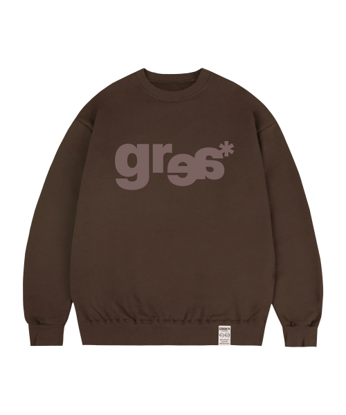 [UNISEX] GRAE-S WIDE свитшот_Brown