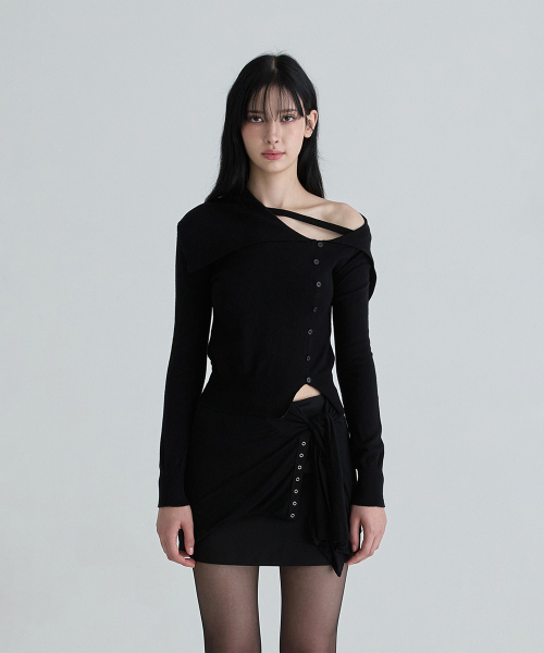 Трикотажный топ Sailor Strap (Black)