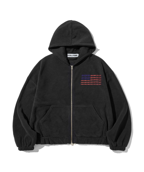 스켈리웩() USA 폴라폴리스 후드 집업[블랙] 상품 이미지