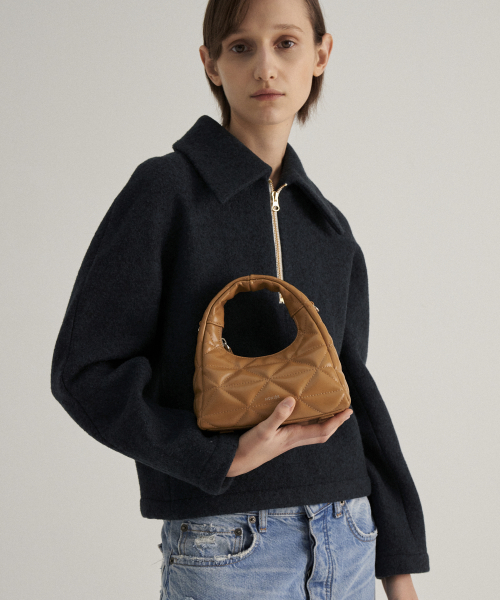 QUILTED MINI TOTE BAG_2COLORS