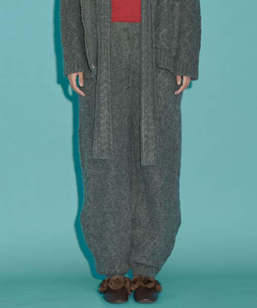 NORDIC BREEZE KNIT PANTS, CHARCOAL