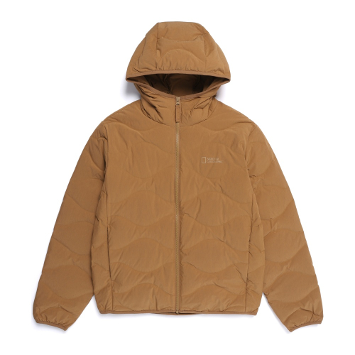 N254UDW911 пуховик-худи Pouli с утиным пухом BEIGE