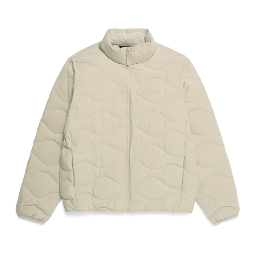 Пуховик без капюшона N254UDW910, утиный пух, MOURNING BEIGE