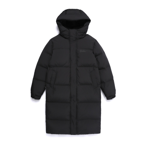 N254UDW861 카프라 롱기장 덕다운 점퍼 BLACK