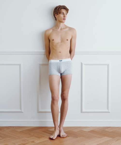 UNDERWEAR M LOGO EBAND DRAWERS heather gray