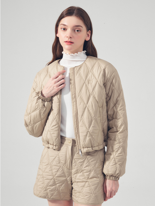 Стеганая куртка Neo Diamond BEIGE