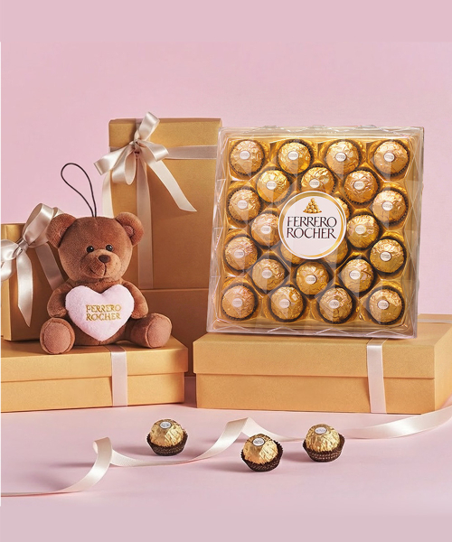 페레로 로쉐 24개입 다이아몬드 + 베어 키링