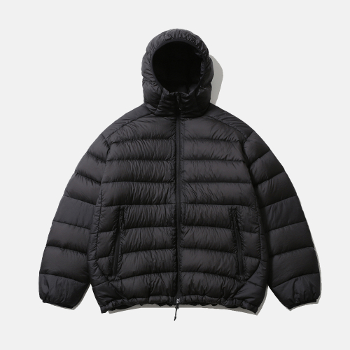 [AW25] HELIUM HOODED DOWN JACKET / SOOTY BLACK