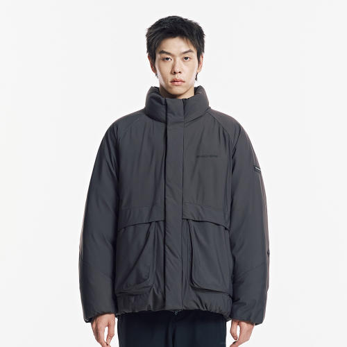 Мужской пуховик из трикотажа_SP3MDCFW011