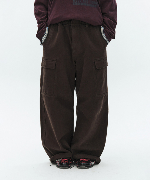 Bold Embroidery Cargo брюки-Khaki